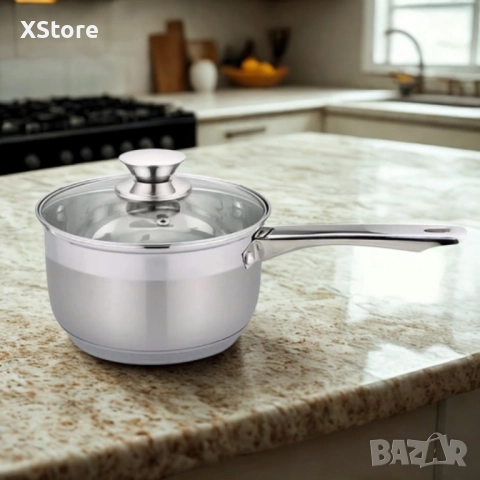 Касерола с капак Rosberg, 16 см, Неръждаема стомана, снимка 5 - Съдове за готвене - 52507447