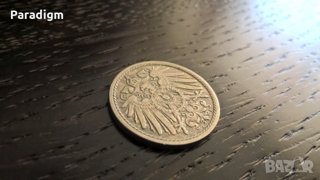 Райх монета - Германия - 5 пфенига | 1909г.; серия A, снимка 2 - Нумизматика и бонистика - 30733194