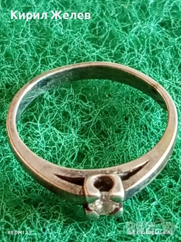 Нежен сребърен пръстен инкрустиран с ПЛАНИНСКИ КРИСТАЛ подходящ за ежедневието 70231, снимка 5 - Пръстени - 54079133