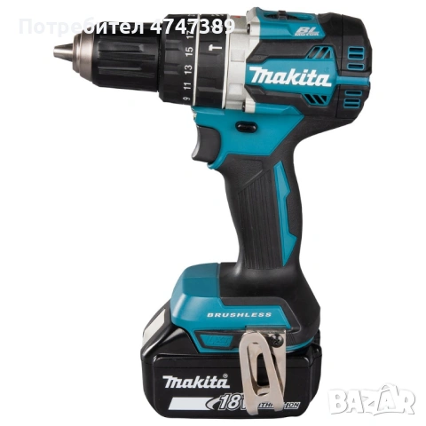 Акумулаторен ударен винтоверт Makita DHP484RTE, 54Nm, 18V, снимка 6 - Винтоверти - 54026557