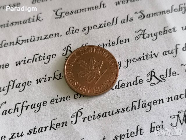 Монета - Германия - 2 пфенига | 1990г.; серия D, снимка 2 - Нумизматика и бонистика - 30376564