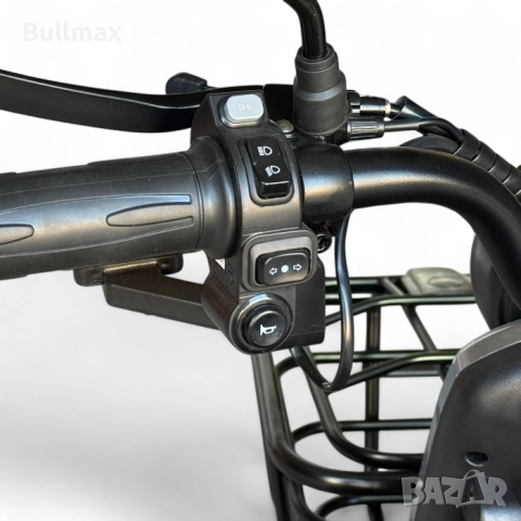  Двуместна електрическа триколка Fullmax A10 Premium, 60V, CE сертификат, 60км пробег, сива, 350кг т, снимка 6 - Инвалидни скутери - 52570096