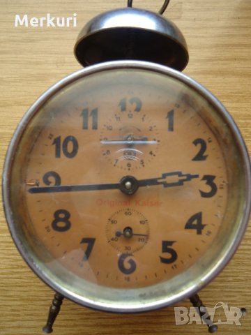 Стар рядък немски будилник J.Kaiser (1922), снимка 10 - Колекции - 29897139