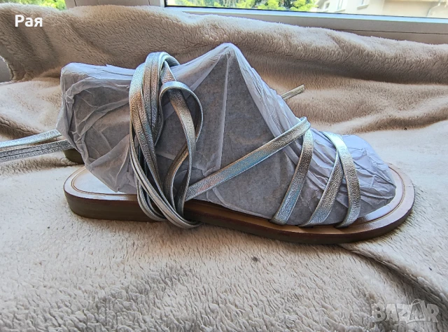 & Other Stories Сандали с  дълга каишка , снимка 3 - Сандали - 50517781