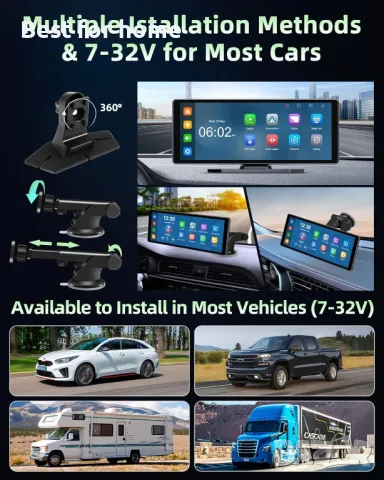 Мултимедия- дисплей 10,3 инча Carplay Android Auto Display с 4K Dashcam, снимка 8 - Аксесоари и консумативи - 48832682