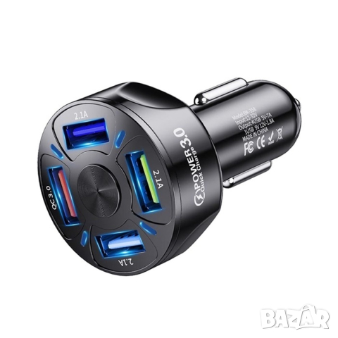 Адаптер за запалка с 4 порта автомобил джип миниван кола