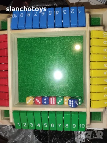 Shut the Box - забавна игра със зарове за двама или повече играчи, снимка 4 - Образователни игри - 45169776