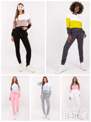 Ежедневен дамски комплект анцуг от памук Sandra, 5цвята 