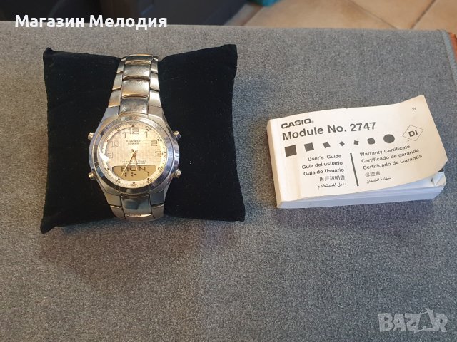 Часовник CASIO EDIFIGE 2747 В отлично техническо състояние, много добър външен вид., снимка 1 - Мъжки - 38592288