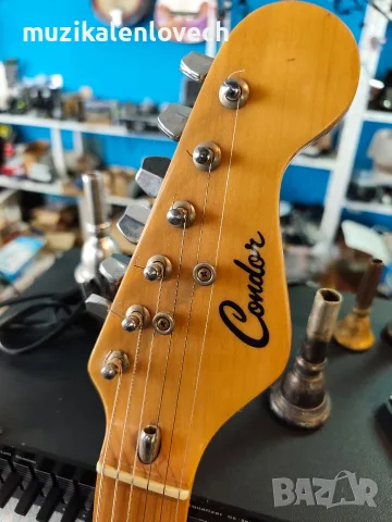 Ел. Китара Vintage Condor EG72B Stratocaster – 1972 Strat Japan копие, maple neck, снимка 2 - Китари - 55720764