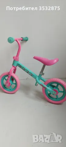 Детско колело за баланс "Минни Маус" (10 инча) - Disney Minnie Mouse - 🩷 в розово  , снимка 2 - Детски велосипеди, триколки и коли - 42678885