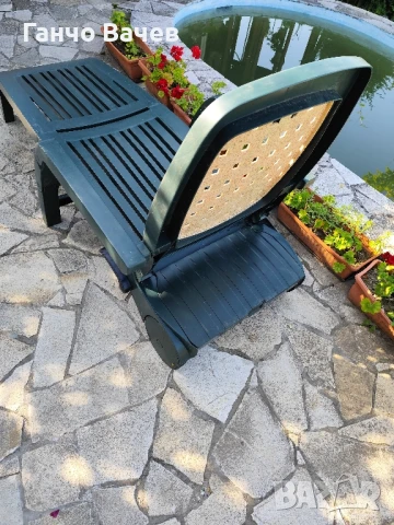 Запазени многофункционални сгъваеми Италиански шезлонги ползвани 1 сезон , снимка 3 - Столове - 50568158