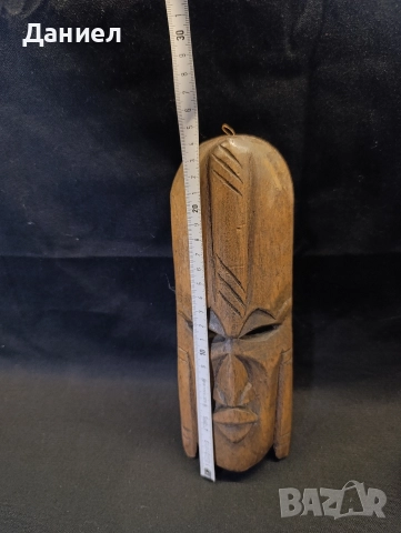 Дървена маска, снимка 3 - Антикварни и старинни предмети - 52777277