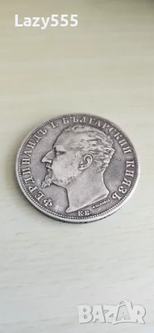 5 лева 1884 година, снимка 2 - Нумизматика и бонистика - 56450002
