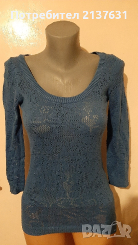 ДАМСКА БЛУЗА - Размер  XS, снимка 1 - Блузи с дълъг ръкав и пуловери - 44738051