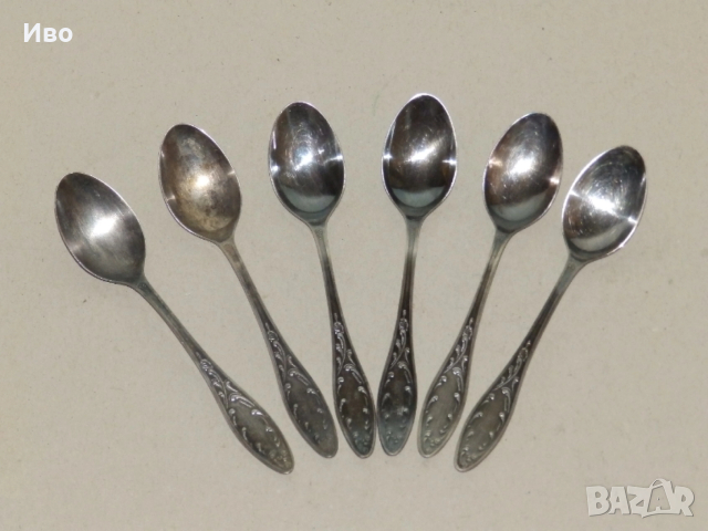 Посребрени чаени лъжички, снимка 2 - Прибори за хранене, готвене и сервиране - 52921086