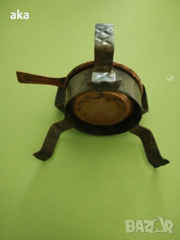 Меден спиртник С КОВАНА ПОСТАВКА, снимка 3 - Антикварни и старинни предмети - 50793095