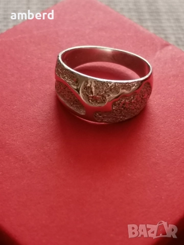 Нежен и елегантен сребърен пръстен - модел R010, снимка 3 - Пръстени - 51986309