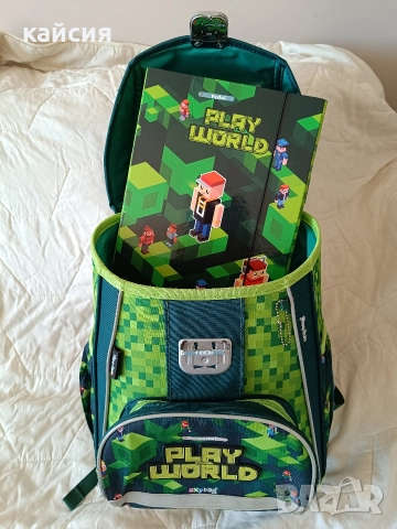 Minecraft Раница + твърда папка ! , снимка 3 - Раници - 52943670