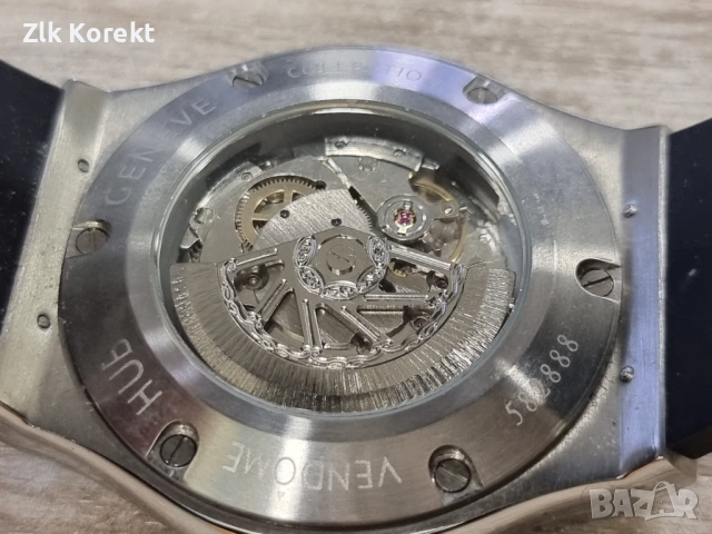 Механичен часовник Hublot 38mm, снимка 10 - Мъжки - 54149267