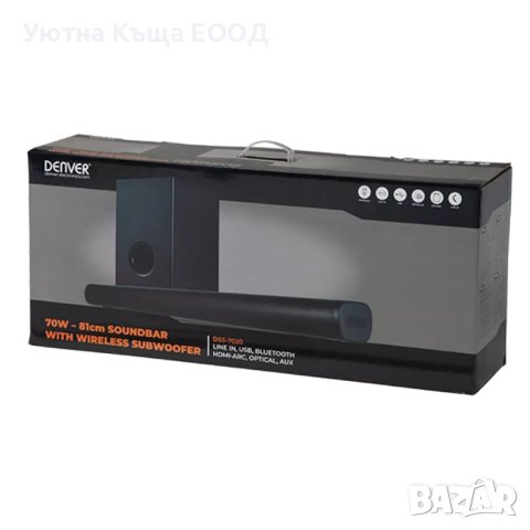 НОВ Саундбар с Гаранция Denver DSS-7020, снимка 3 - Аудиосистеми - 42685890