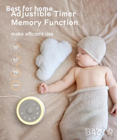 Машина за бял шум Dreamegg D1 Sound Machine Baby, снимка 5 - Друга електроника - 49337486