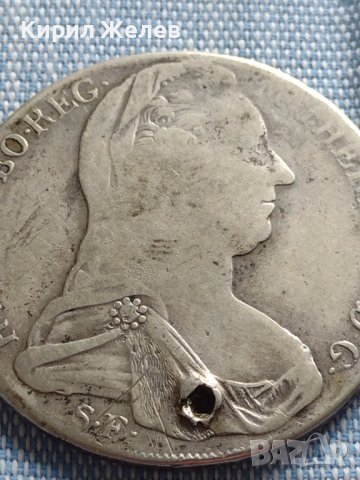 Сребърна монета 1 талер - Ранен Рестрайк 1780г. Мария Терезия 13804, снимка 2 - Нумизматика и бонистика - 42887709