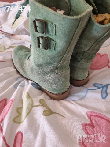 Естествен велур, 40 номер. Кубинки/боти, снимка 4 - Дамски боти - 54099767