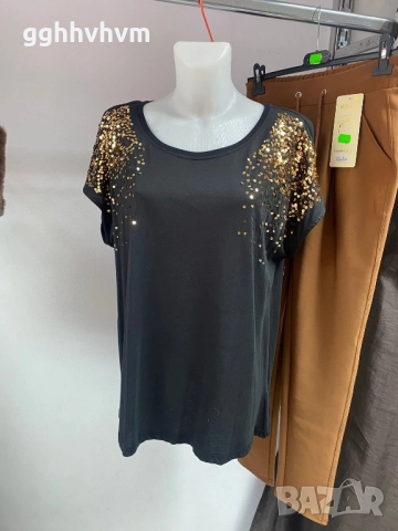 тениска с блестящи пайети, снимка 6 - Тениски - 52099706