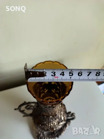 Невероятно Красив Съд Със Посребрена Орнаментика, снимка 9 - Антикварни и старинни предмети - 49903370