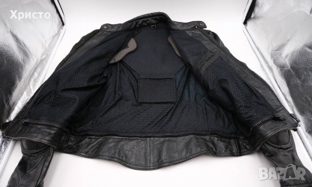 Кожено яке за мотор черно размер М размер 54 , снимка 7 - Аксесоари и консумативи - 37074397
