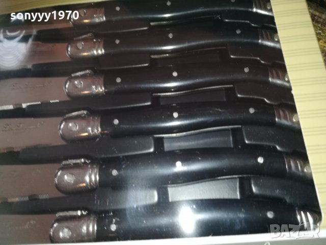 laguiole 6бр BLACK-knives france 2002211330, снимка 12 - Колекции - 31886749