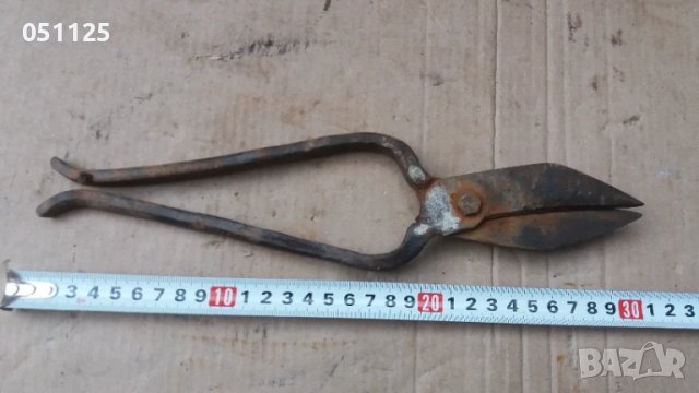 стара кована отлична ножица за рязане на аба 
