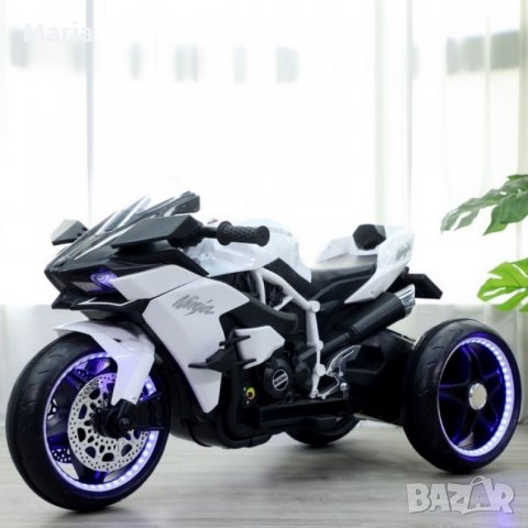 Акумулаторен МОТОР Ninja Duo 12V - 3 меки гуми с Кожена седалка, снимка 2 - Други - 34368574