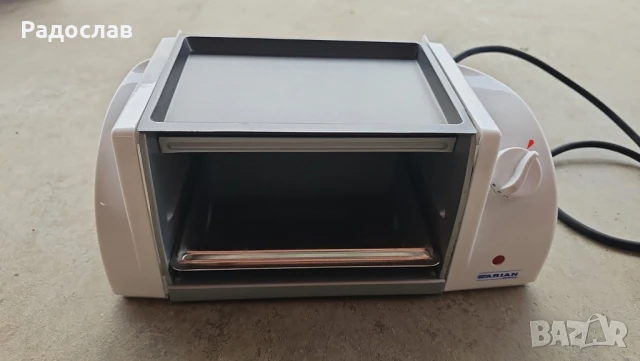 Компактен електрически грил Arian – бързо и равномерно печене., снимка 3 - Скари - 51326599