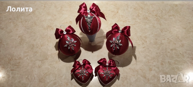 Коледни играчки ръчна изработка 