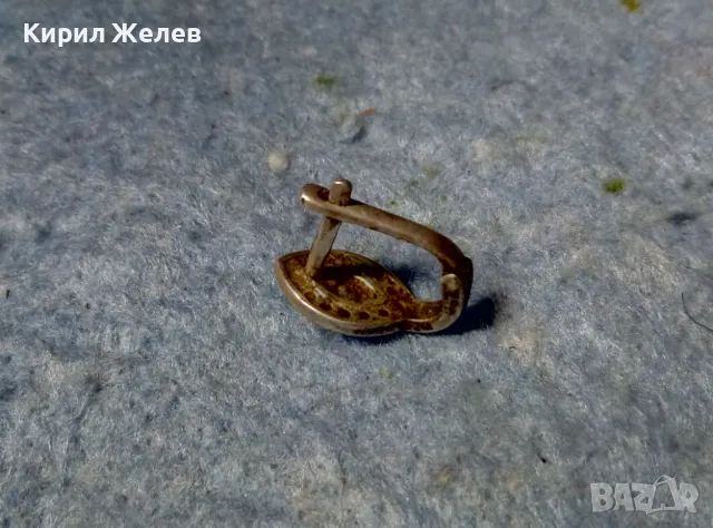 СКЪПОЦЕННА СРЕБЪРНА ОБЕЦА СРЕБРО 925 АНГЛИЯ ЮВЕЛИРНО ФАСЕТИРАН ОЛИВИН / ПЕРИДОТ и ЦИРКОНЧЕТА 47588, снимка 4 - Обеци - 49134768