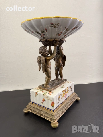 Автентична порцеланова жардениера Wong Lee 1895г №8134, снимка 5 - Колекции - 54326739