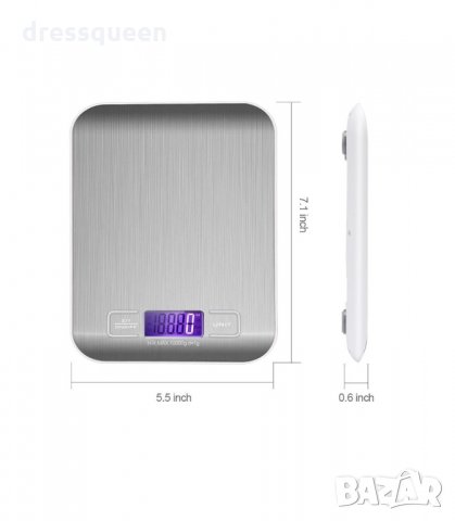 2961 Дигитална кухненска везна до 5кг., снимка 7 - Електронни везни - 34264809