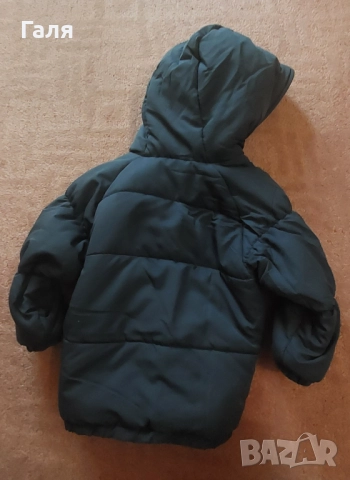 Бебешко зимно яке с качулка Adidas + дънки , блуза и риза//Детско/бебешко яке Kenvelo за ръст 90 + , снимка 2 - Бебешки якета и елеци - 52331098