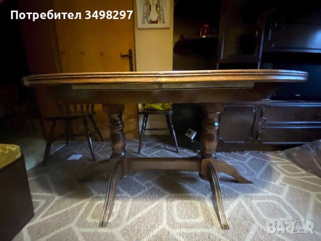 Кухненски ъгъл и разтегателна маса масив с 4 бр. столове, снимка 5 - Дивани и мека мебел - 38062894