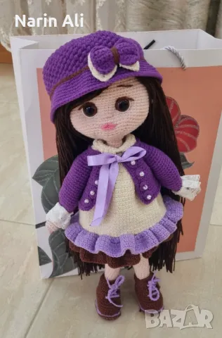 Ръчно плетена кукла, снимка 4 - Кукли - 49520739
