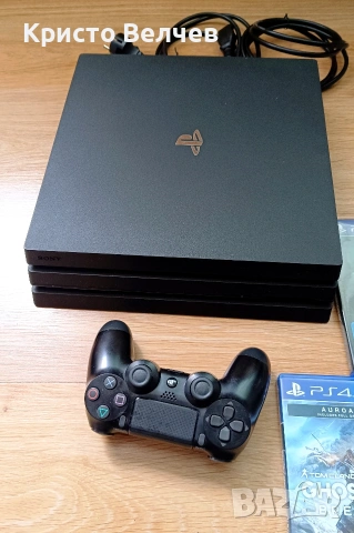 PlayStation 4 Pro + 1 джойстик + игри | Отлично състояние, снимка 3 - PlayStation конзоли - 53367366