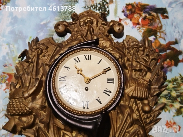 Голям чугунен часовник, снимка 7 - Антикварни и старинни предмети - 52003740