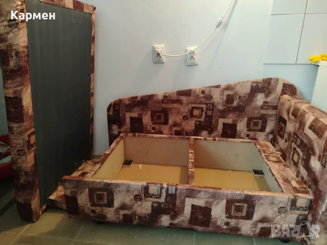 Разтегателна кушетка, снимка 3 - Дивани и мека мебел - 56247621