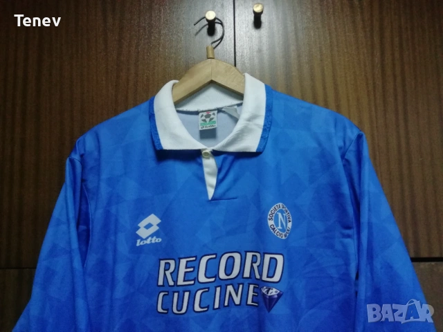 Napoli Lotto 1994/1995/1996 оригинална фланелка тениска екип Наполи vintage , снимка 4 - Тениски - 40296191