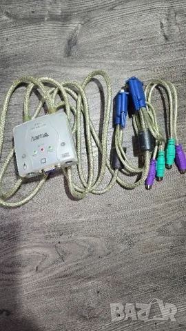 Устройство за използване на два компютъра с един монитор KVM, снимка 3 - Геймърски - 49810616