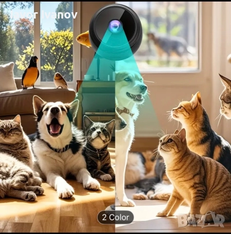 Безжична wifi камера за видеонаблюдение, снимка 6 - HD камери - 52264056