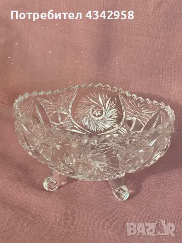 Vintage. Germany. Кристална ваза. , снимка 2 - Антикварни и старинни предмети - 49676000