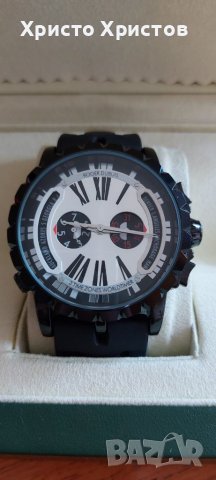 Мъжки луксозен часовник Roger Dubuis Excalibur  3 Time Zones Worldtimer, снимка 3 - Мъжки - 36762452